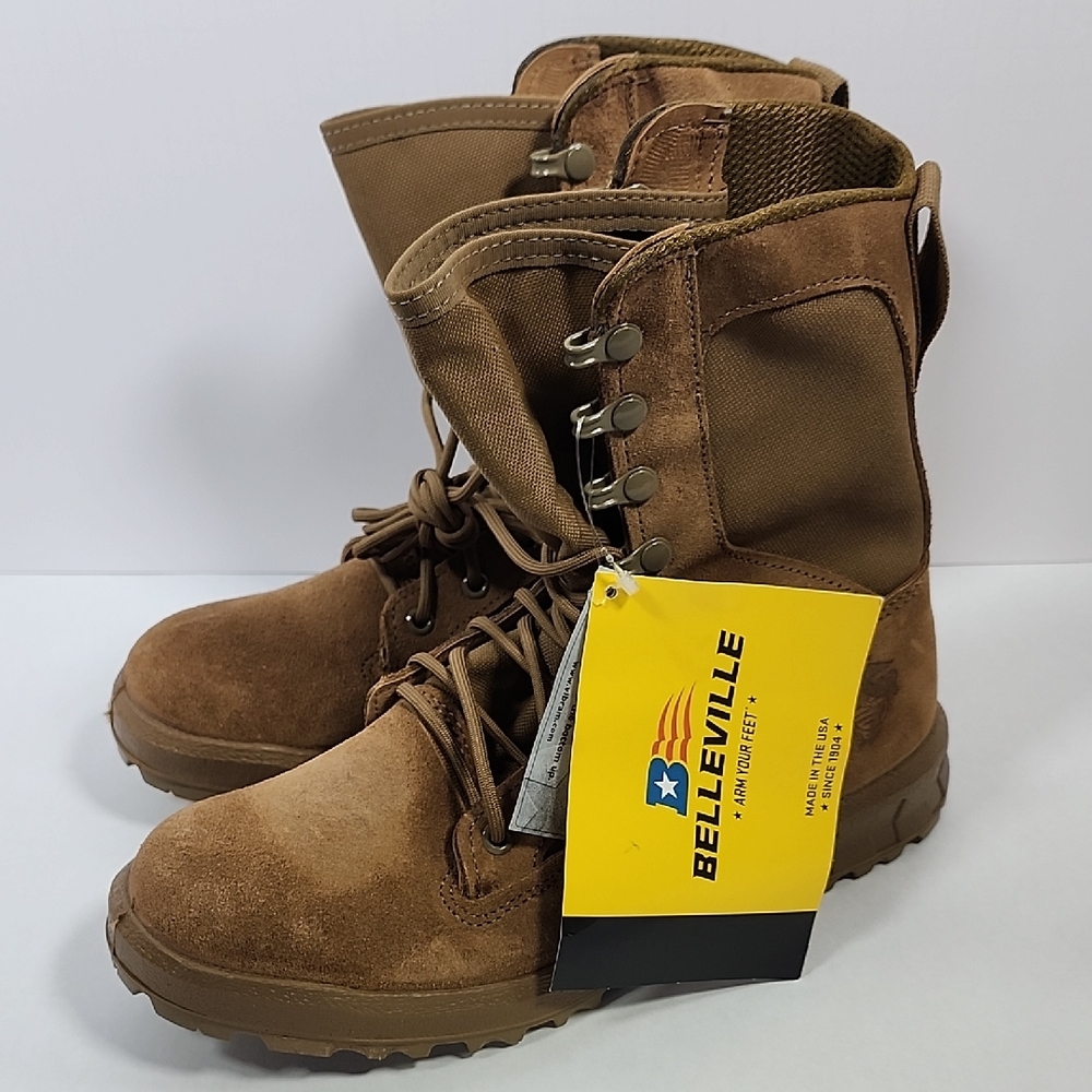 Belleville 510MEF USMC Coyote Brown Tactical Boots Size 8.0 Men's Size 10 Womans